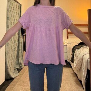 American Eagle Lilac babydoll top size xs